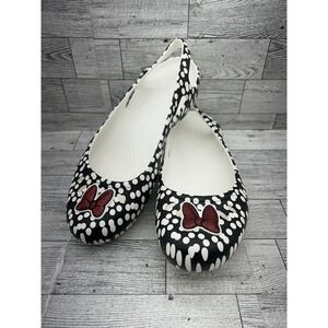 Crocs Women's Kadee Disney Minnie Mouse Bows Slingback Comfort Shoes Size 9